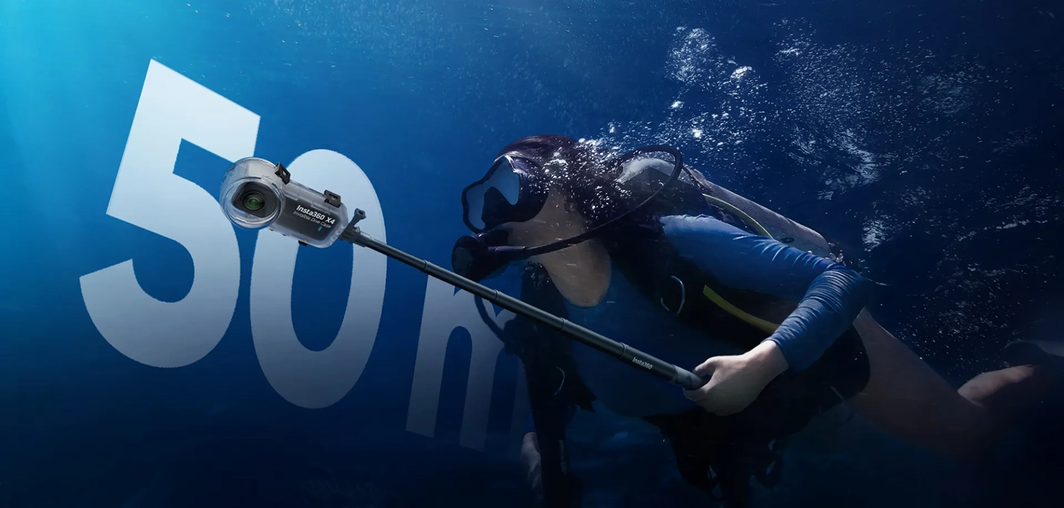 Obudowa Insta360 Dive Case na głębokości