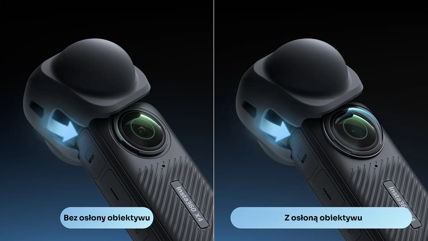 Silikonowa osłona obiektywu do kamery Insta360 X4