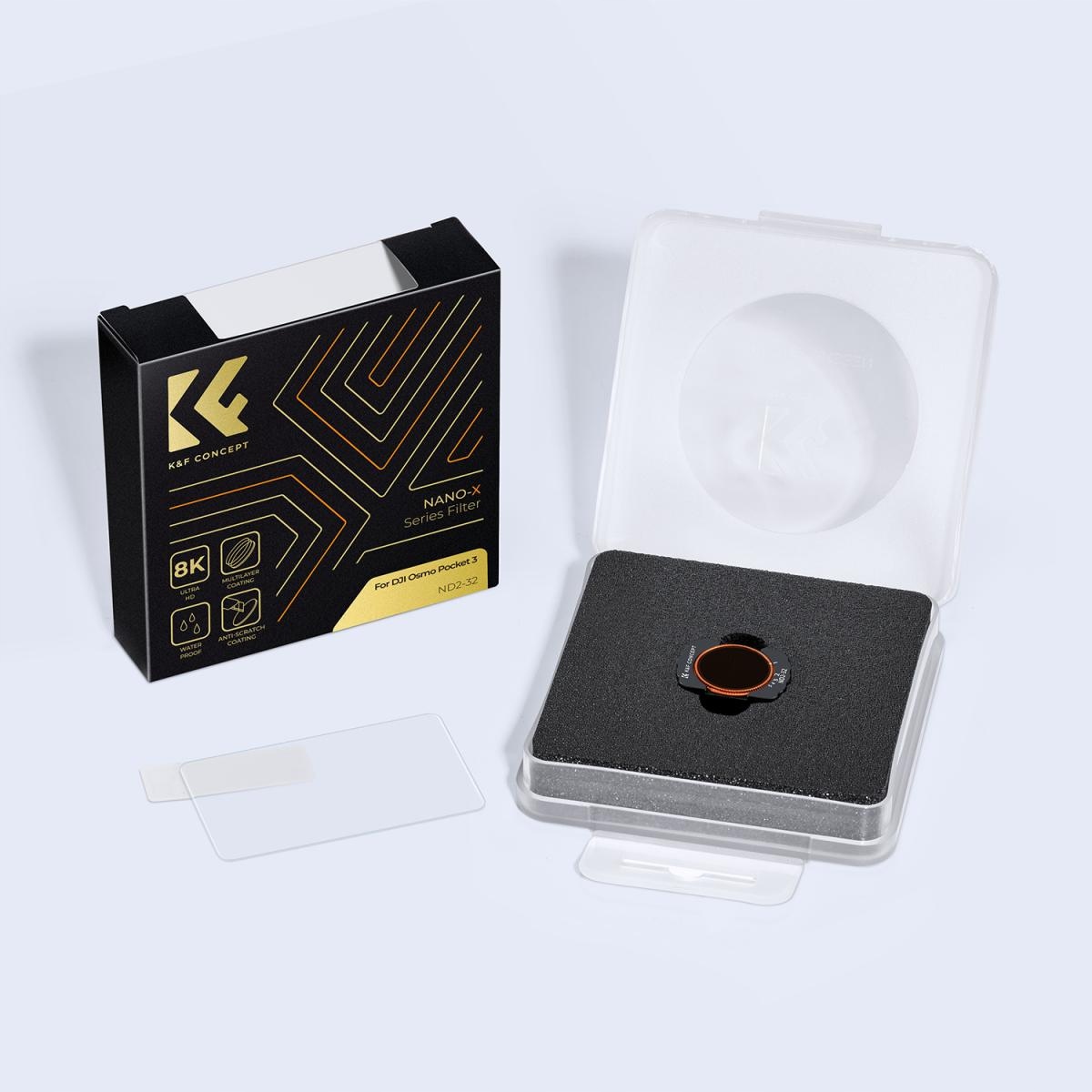 Zestaw filtra K&F Concept w pudełku z etui