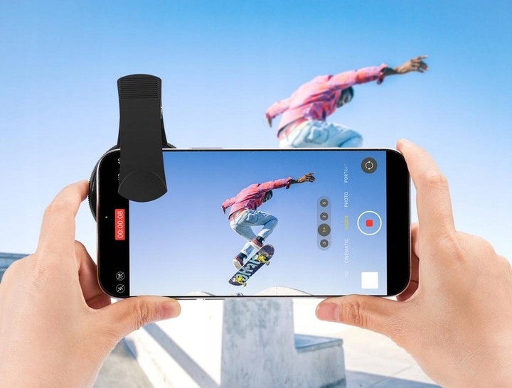Klips montażowy na telefon z filtrem 52mm