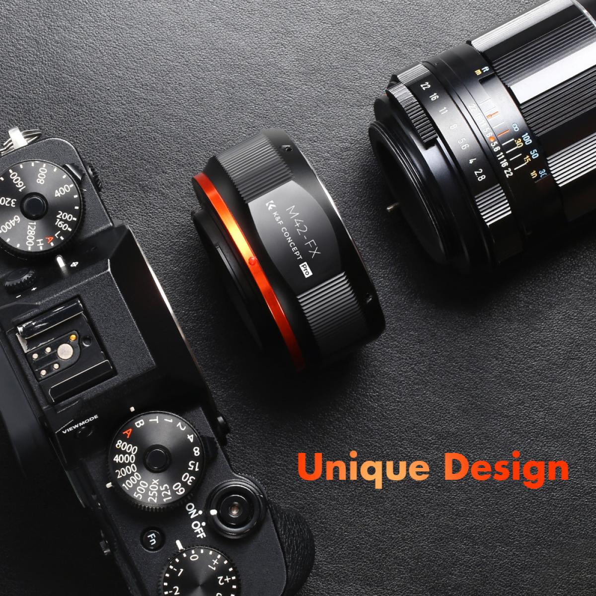 Przejściówka K&F Concept KF06.434 pozwalająca na ostrzenie na nieskończoność w aparatach Fujifilm X.