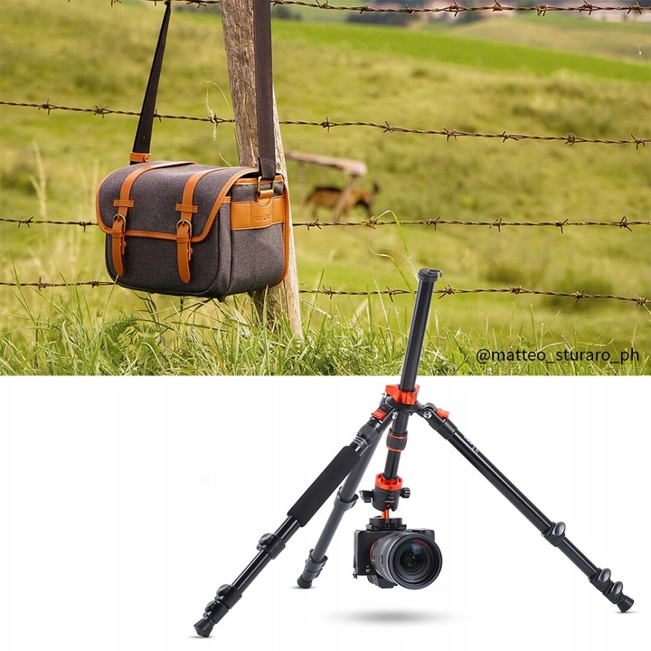 Odwrócona kolumna centralna do makrofotografii