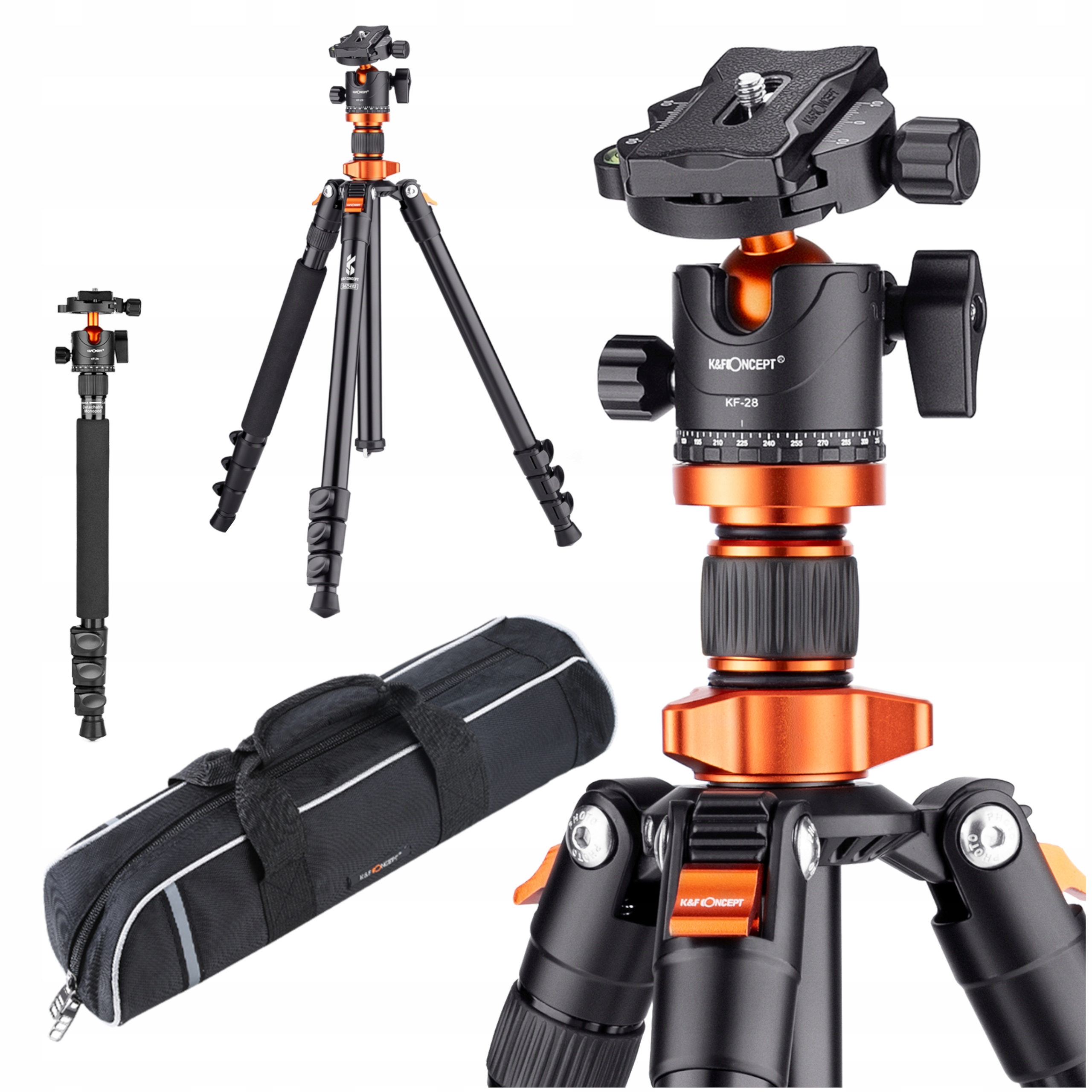 Statyw K&F Concept K254A3 widok ogólny