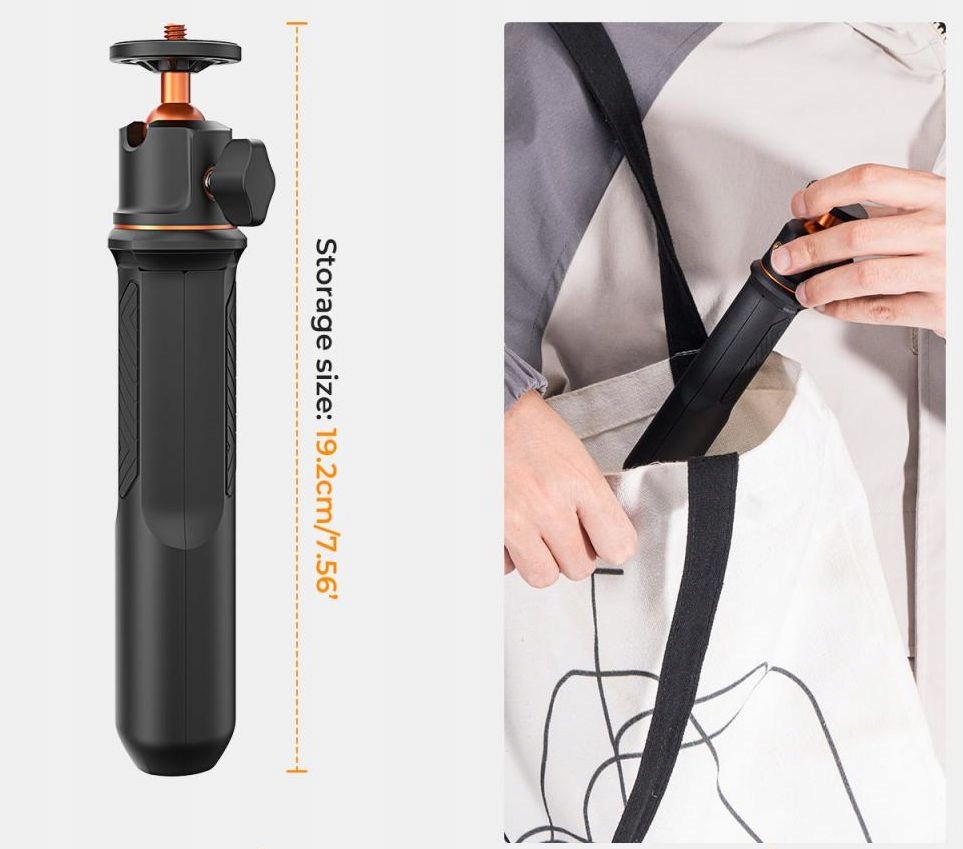 Kompletny zestaw akcesoriów K&F Concept KF09.135 zawierający uchwyt na smartfon oraz adapter do kamer.