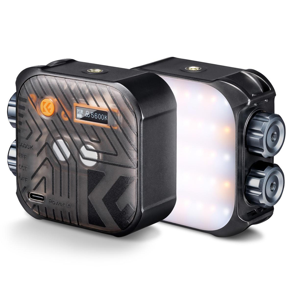 Kompaktowa lampa LED K&F Concept KF34.035 o regulowanej temperaturze barwowej od 2500K do 9900K.