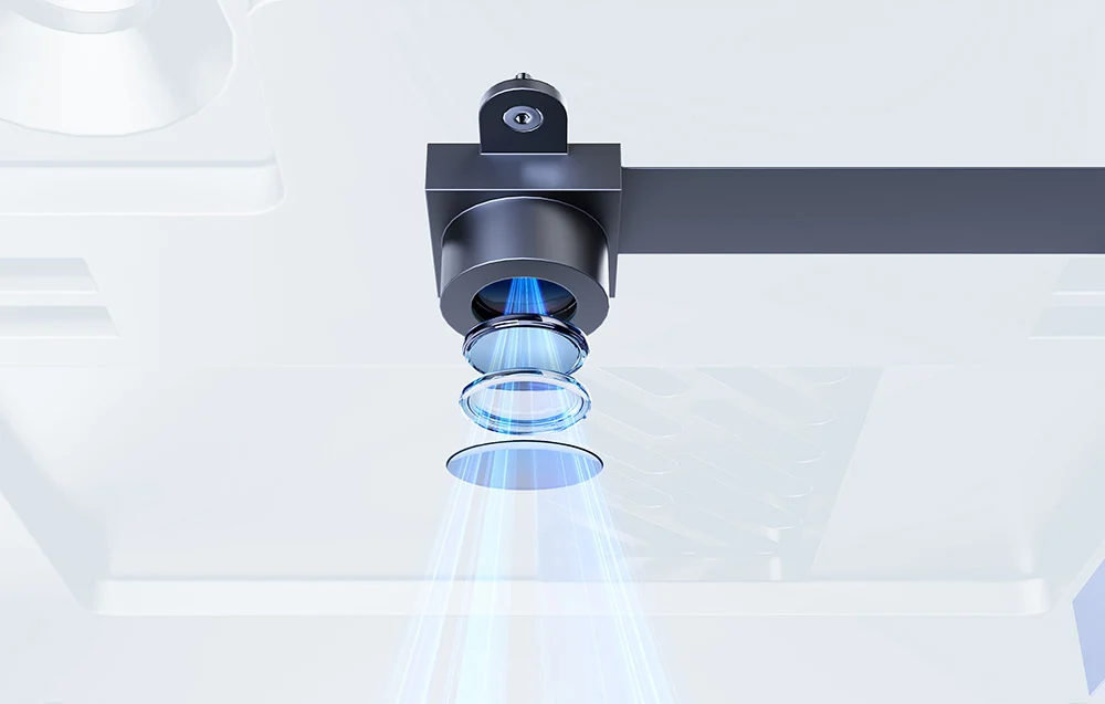 Moduł lasera LaserPecker LP5 Protective w jasnym wnętrzu