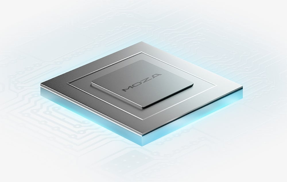 Zbliżenie na chip i elektronikę sterującą w przepustnicy Moza MTP AS008