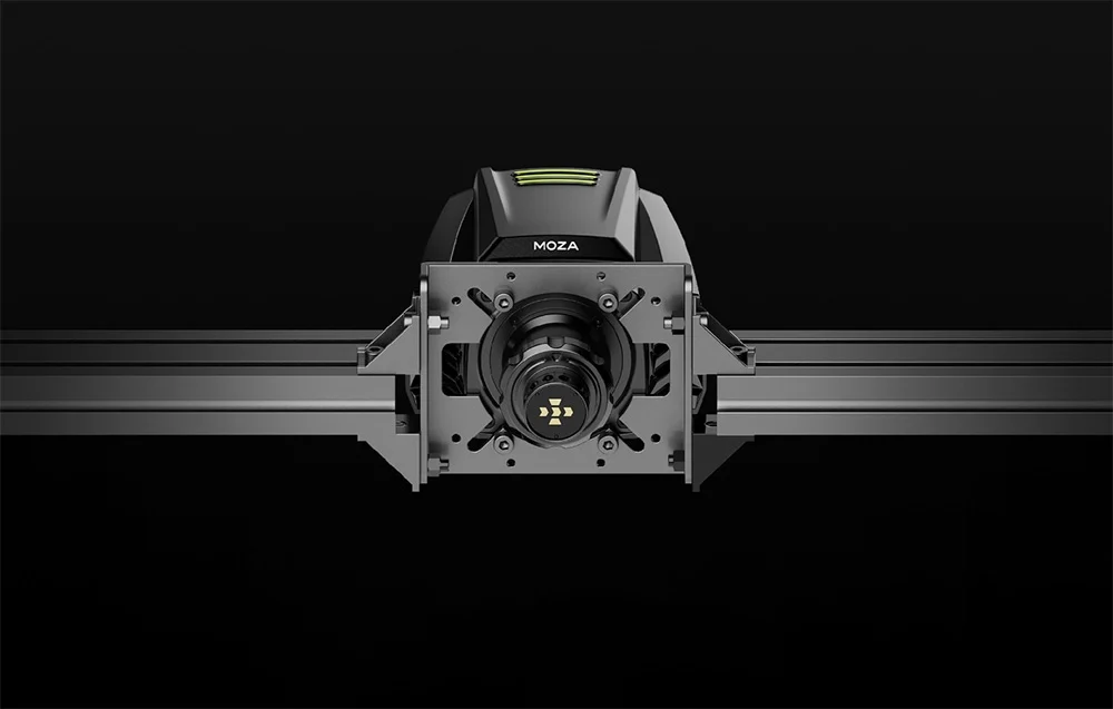 Frontowy widok bazy Moza na uchwycie RS055