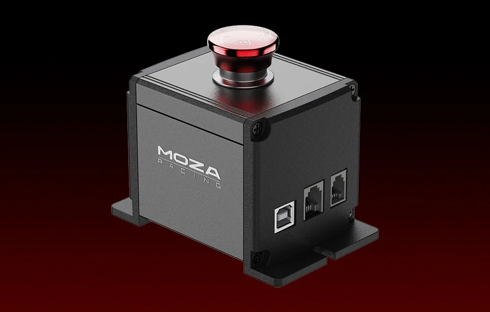 Moza Racing E-Stop Switch - widok z boku