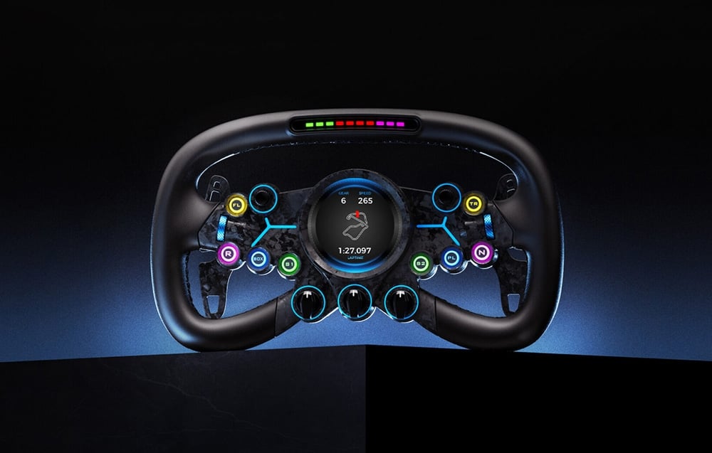 Moza Racing Vision GS RS064 kierownica z ekranem dotykowym i podświetlanymi przyciskami