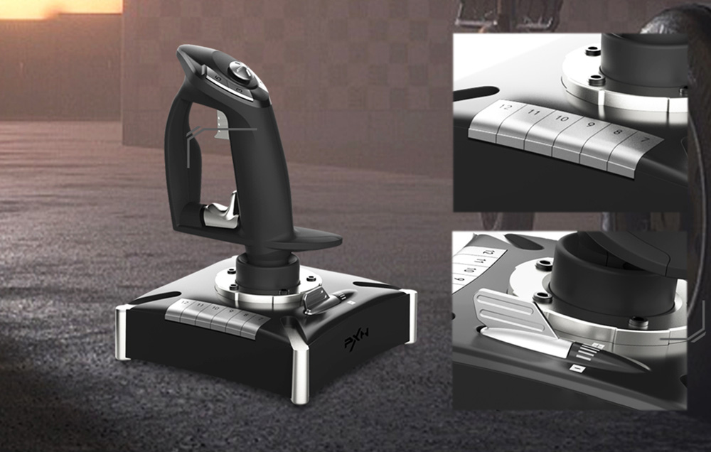 Ergonomiczny uchwyt joysticka z przyssawkami stabilizującymi