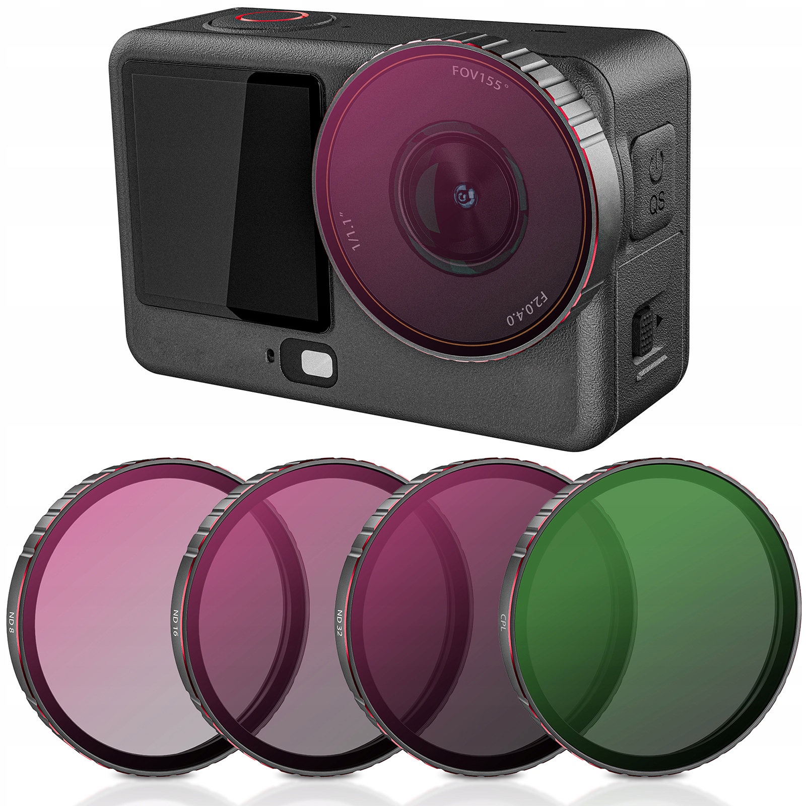 Kompletny zestaw filtrów STARTRC CPL i ND do DJI Osmo Action 6