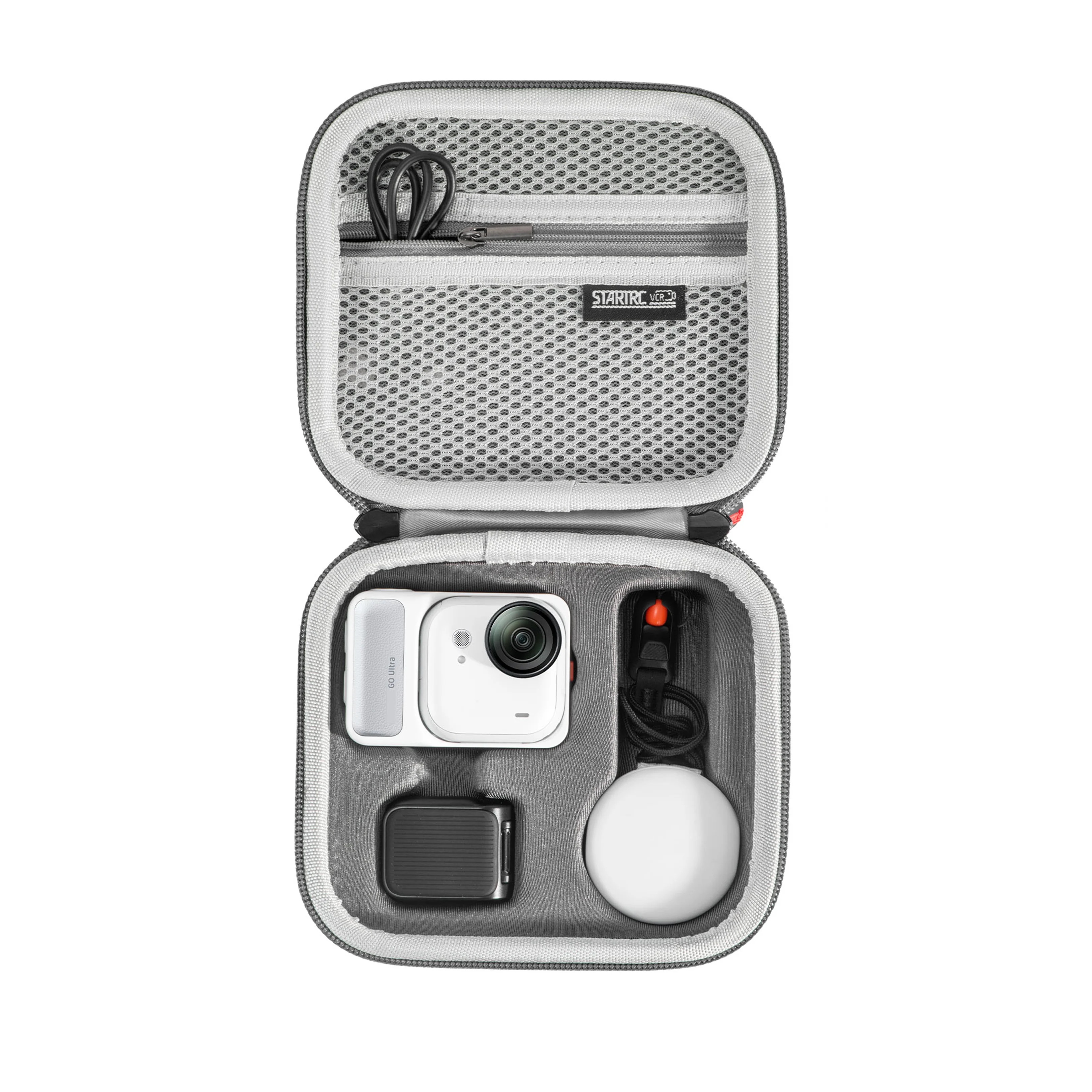 Wnętrze torby STARTRC z przegrodami na akcesoria