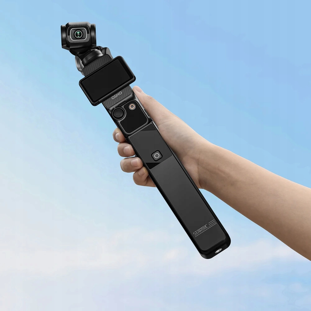 STARTRC 6000 mAh do DJI Pocket 3 – bateria rączka z portem USB-C, wskaźnikiem LCD i dodatkowym zasilaniem do 120 minut.