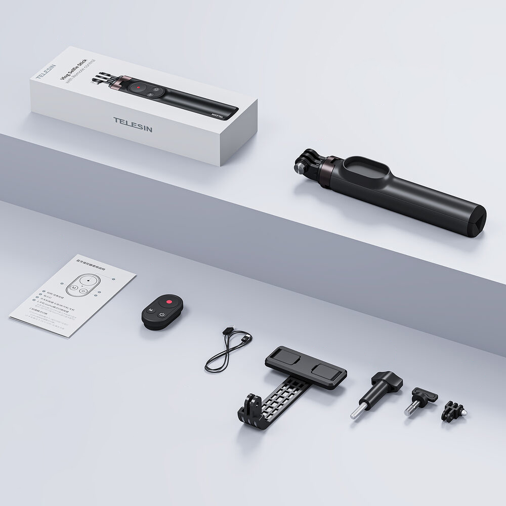 Selfie stick Telesin do kamer sportowych z pilotem BT