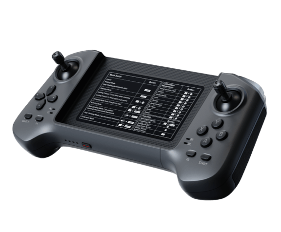 Unitree Kontroler B2 / B2-W – dedykowany pilot z joystickami i programowalnymi przyciskami do precyzyjnego sterowania robotem.