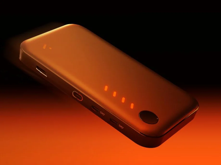 VITURE Pro Mobile Dock prezentowana na białym tle jako kompaktowa stacja do okularów XR