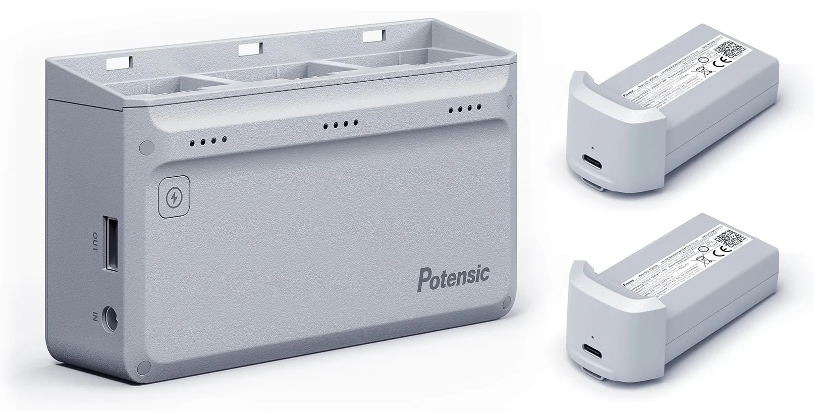 Zestaw Potensic ATOM Stacja ładowania i baterie