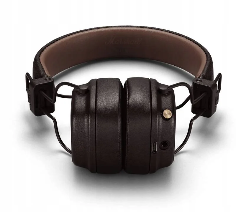 Marshall Major IV Brown - złącze 3,5 mm i udostępnianie muzyki