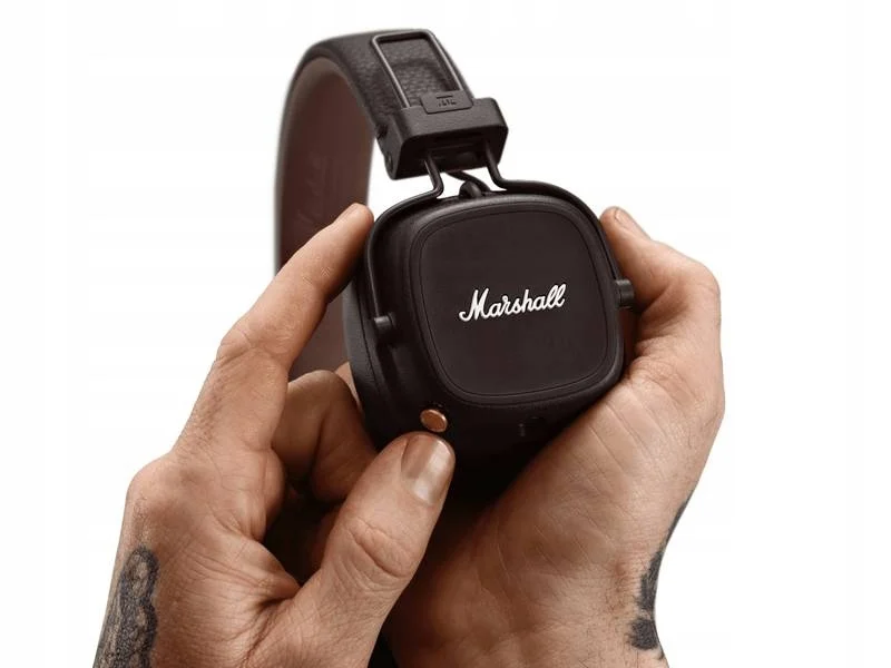 Marshall Major IV Brown - pokrętło sterujące i mikrofon
