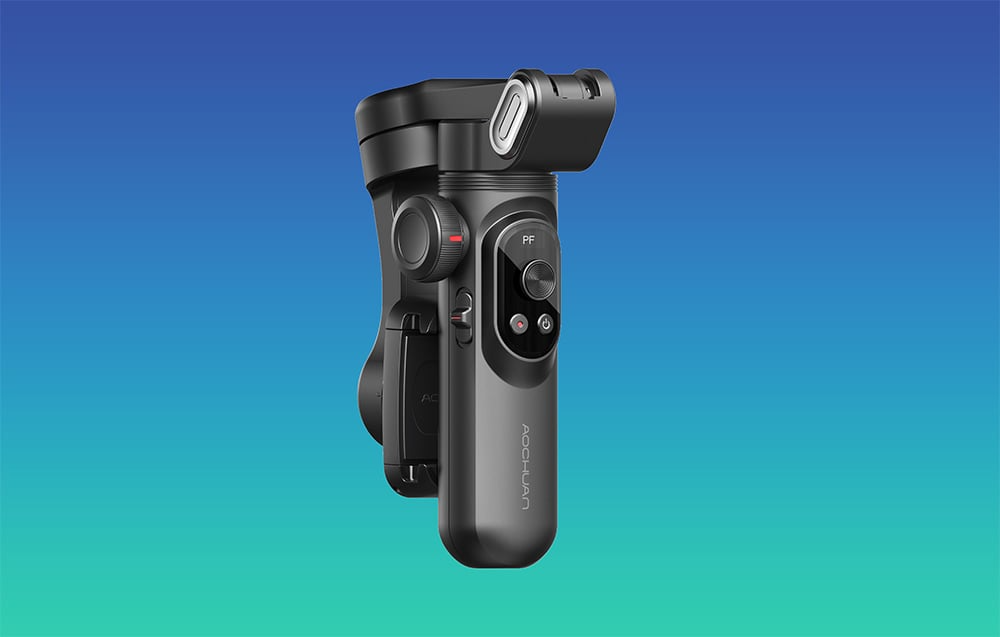 Złożony czarny gimbal AOCHUAN Smart X Pro Standard