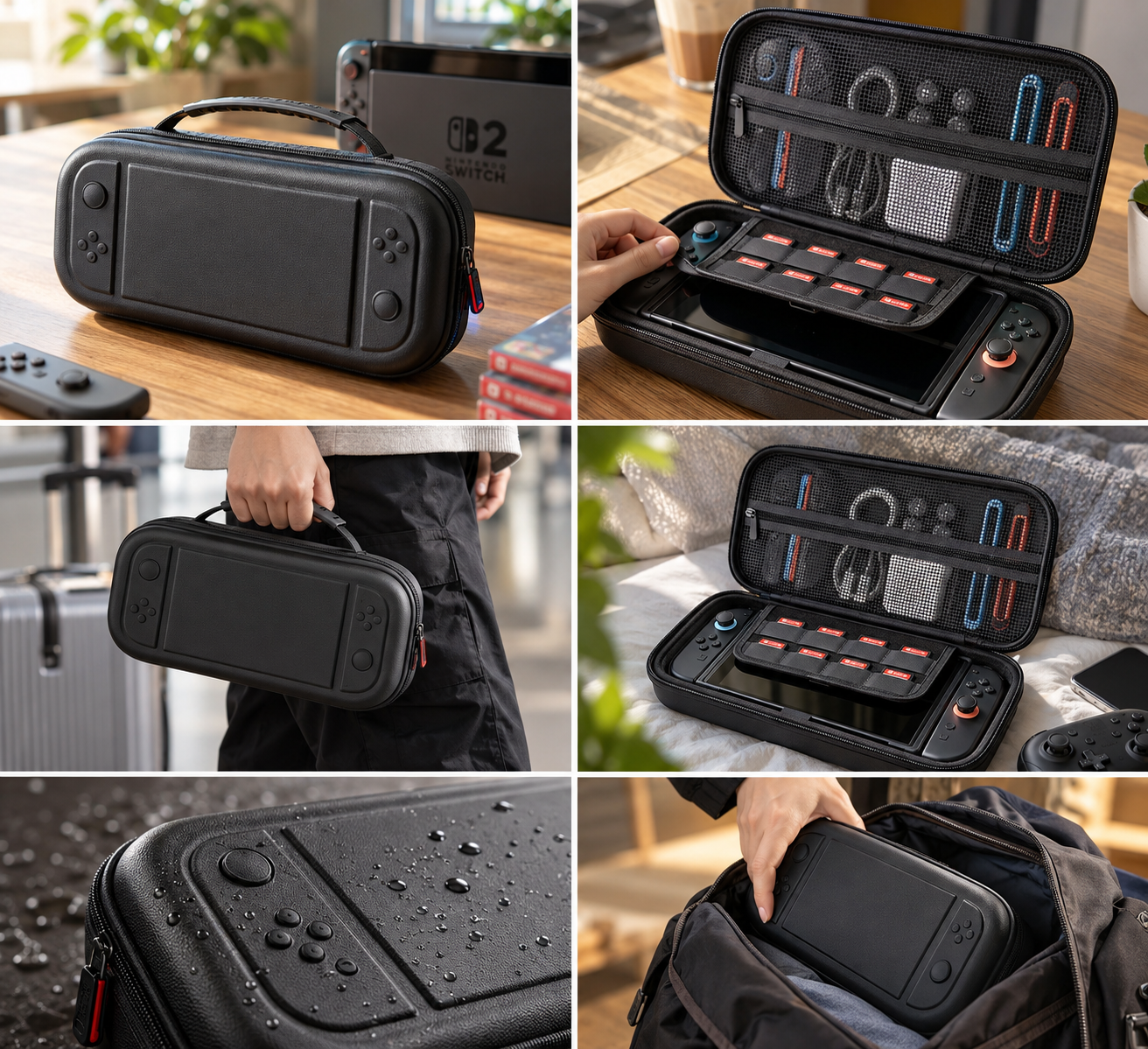 Torba STARTRC do Nintendo Switch 2 z silikonowym uchwytem i podwójnym zamkiem