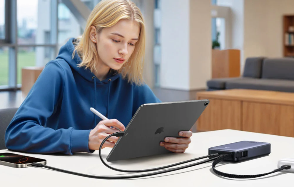 Szybkie ładowanie 45W w powerbanku UGREEN PB536