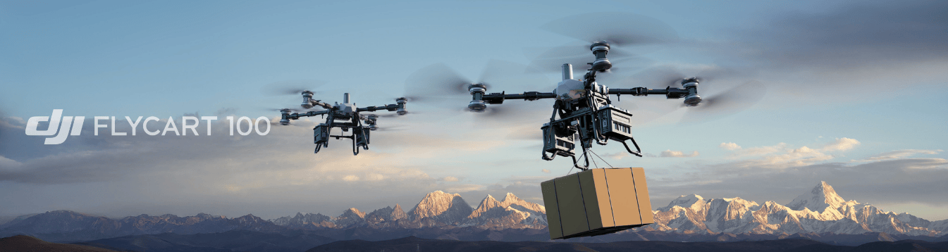 DJI FlyCart 100 – dron transportowy w locie