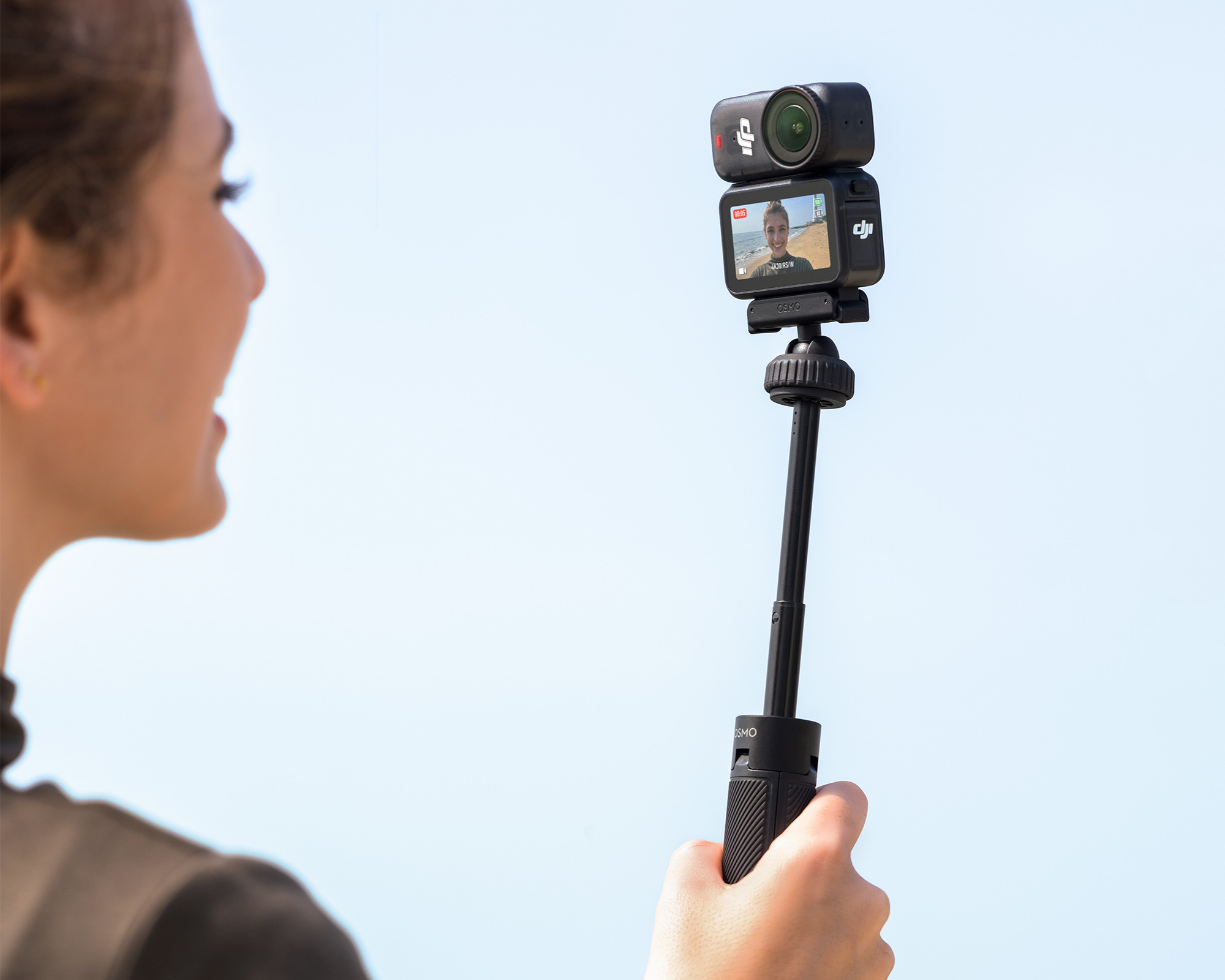 Dwukierunkowy mini wysięgnik Osmo Action w zestawie On-the-Go Combo