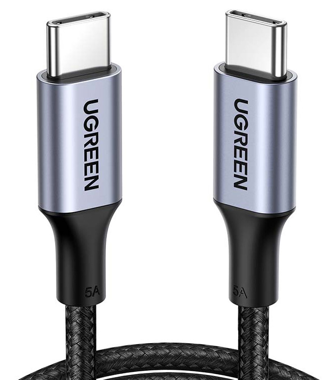 Kabel USB-C do USB-C UGREEN US316 100W 2 m czarny - najważniejsze cechy
