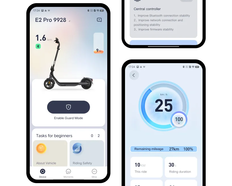 Aplikacja Segway Mobility i funkcje smart