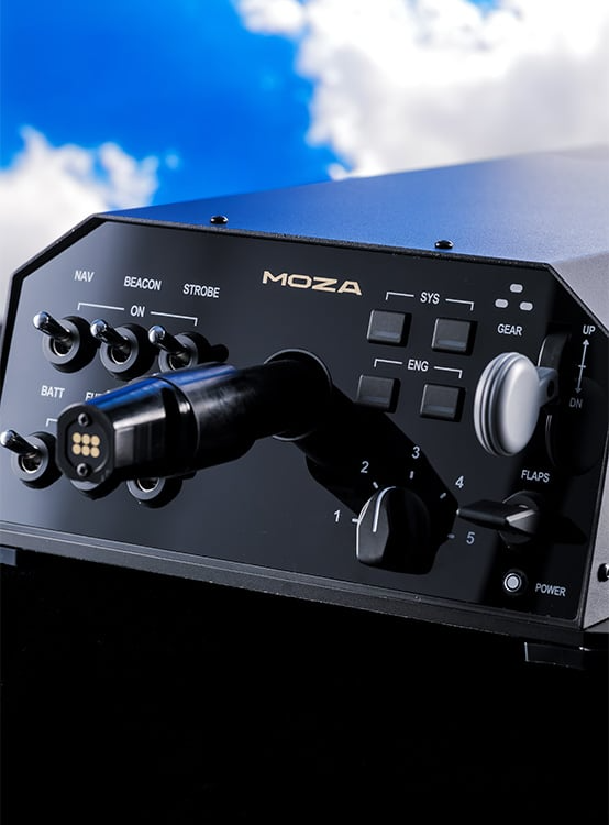 Panel bazy MOZA AY210 z programowalnymi przełącznikami NAV BEACON STROBE BATT i FUEL PUMP