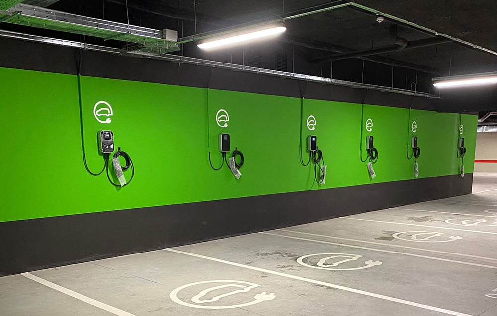 System zabezpieczeń ładowarki samochodowej BESEN BS20 22 kW