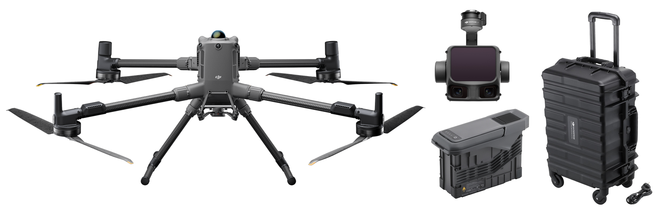 DJI Matrice 400 z kamerą LiDAR Zenmuse L3, stacją BS100 i baterią TB100