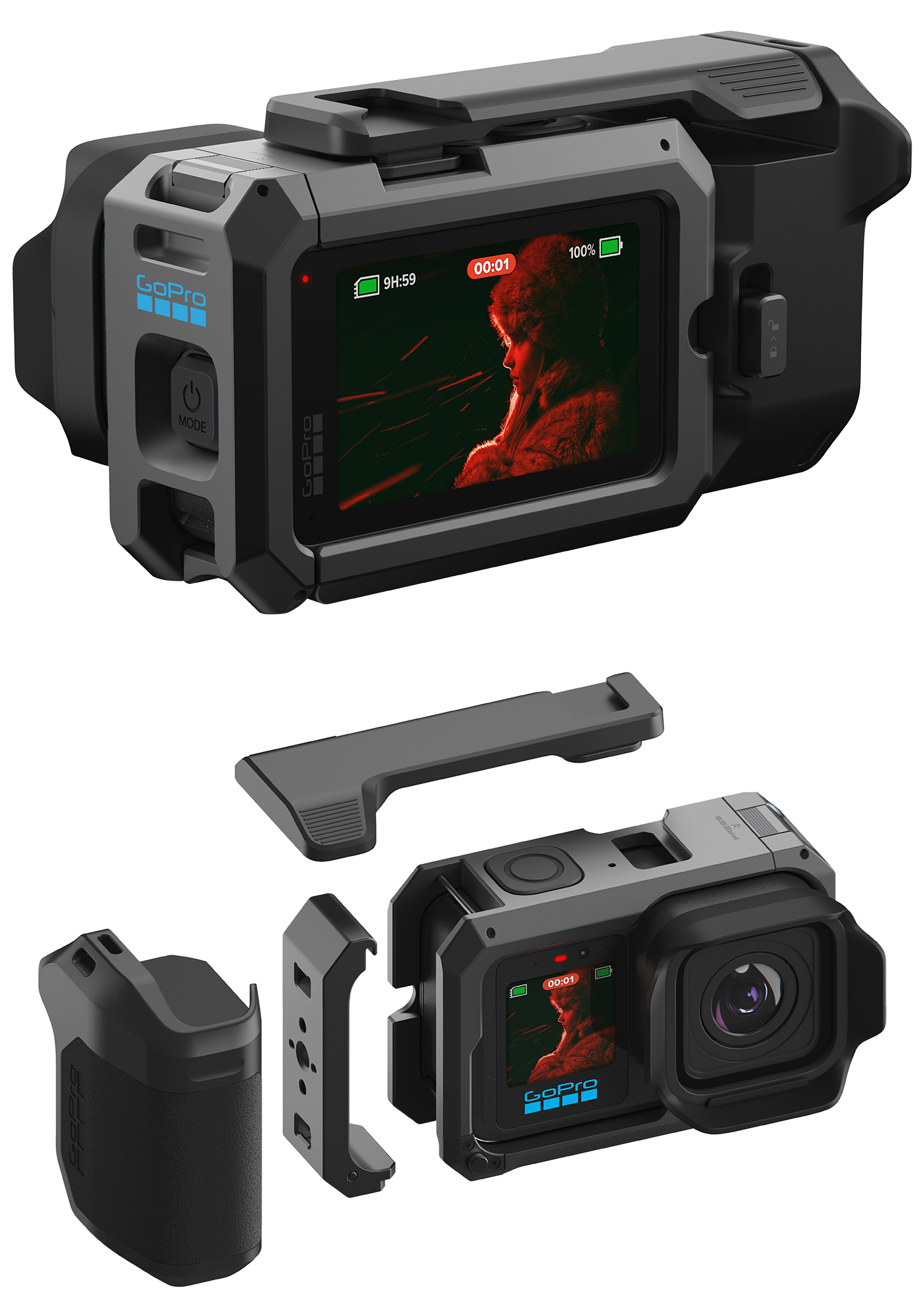 GoPro MISSION 1 PRO Grip Edition – kamera 8K z uchwytem do nagrywania z ręki