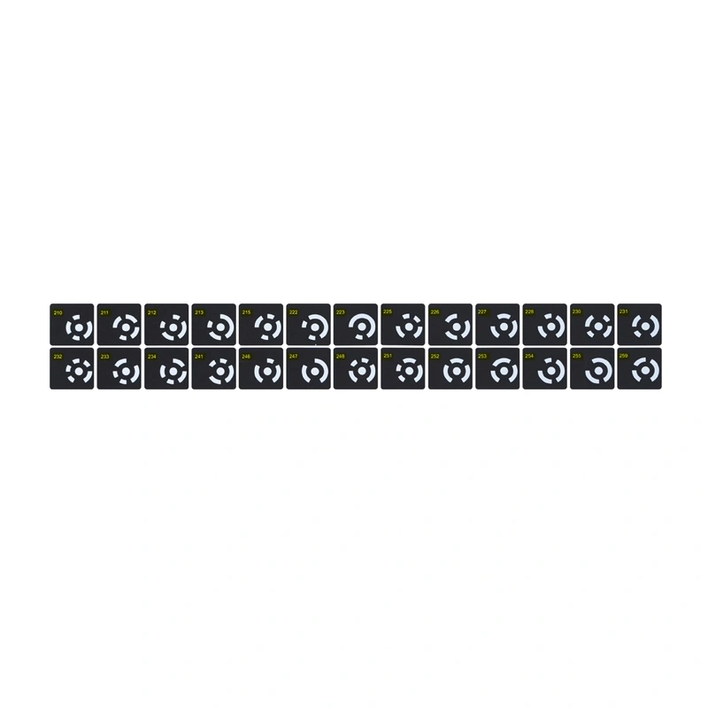 Magnetyczne markery kodowane Revopoint 208 sztuk