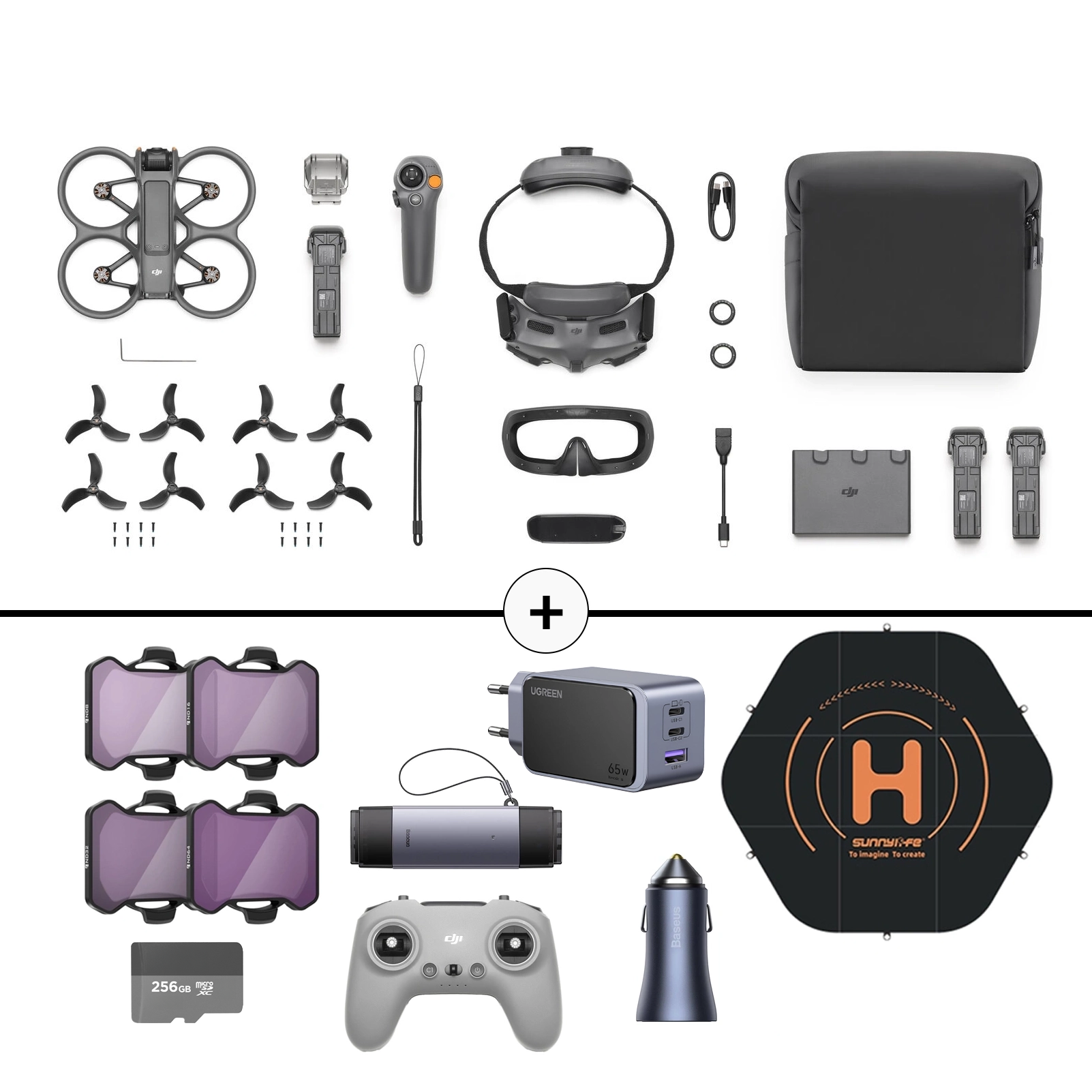 DJI Avata 2 Platinum Combo - co w zestawie