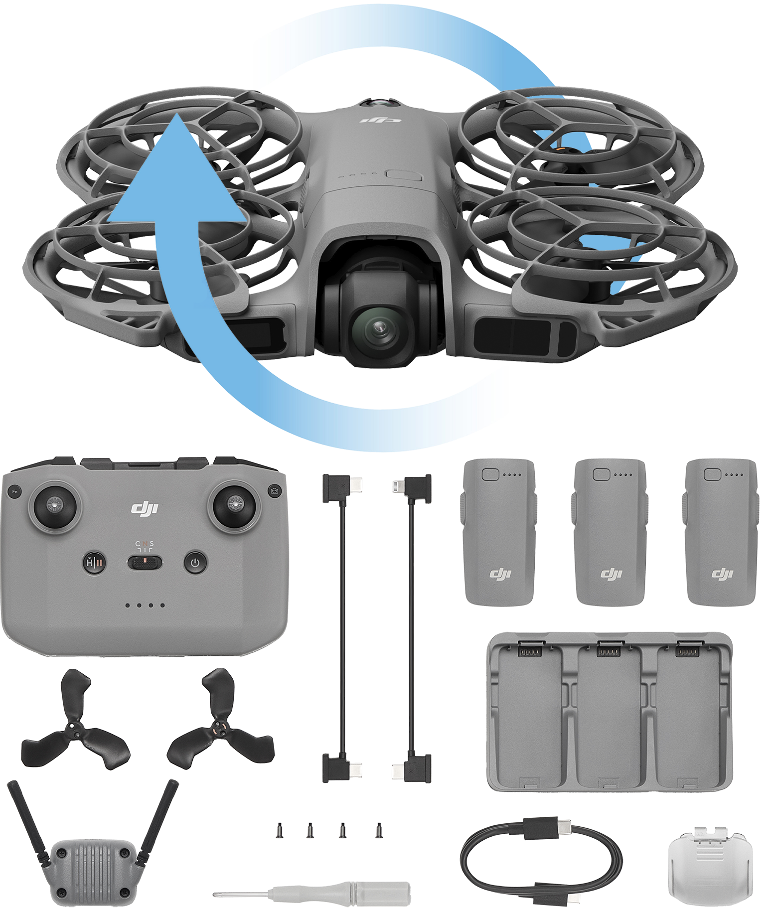 Dron DJI Neo 2 Fly More Combo z aparaturą DJI RC-N3