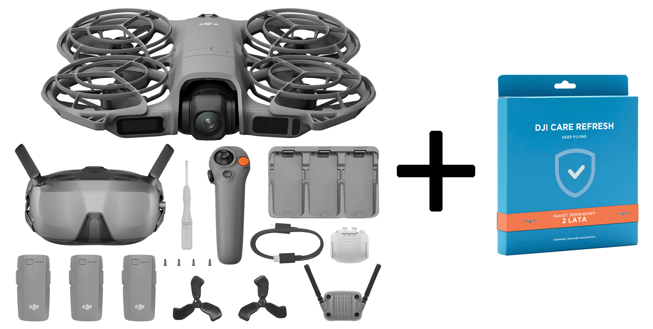 DJI Neo 2 Motion Combo z goglami DJI Goggles N3 i kontrolerem DJI RC Motion 3