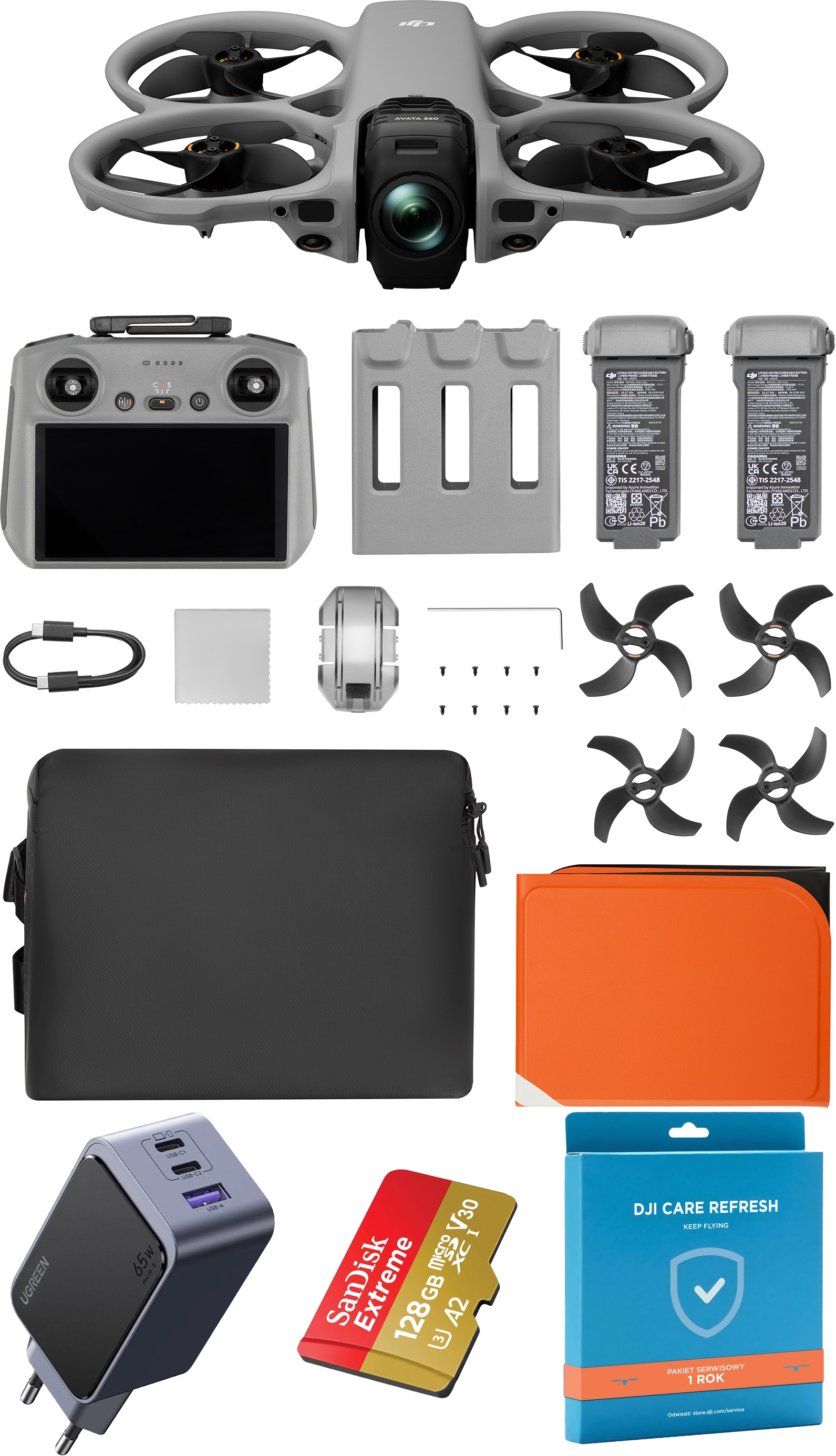 DJI Avata 360 Fly More Combo z kontrolerem DJI RC 2