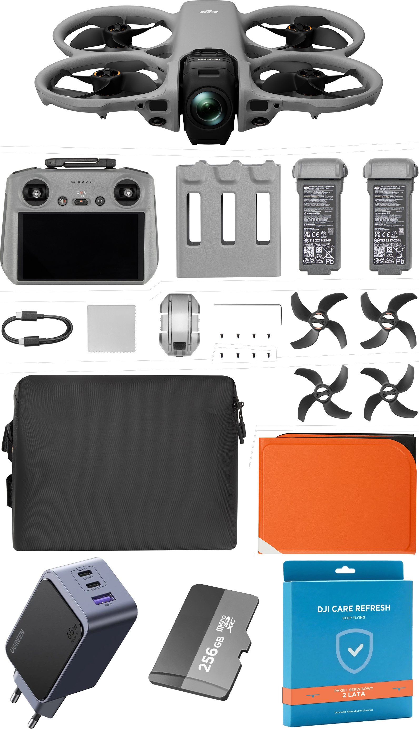 DJI Avata 360 Fly More Combo z kontrolerem DJI RC 2
