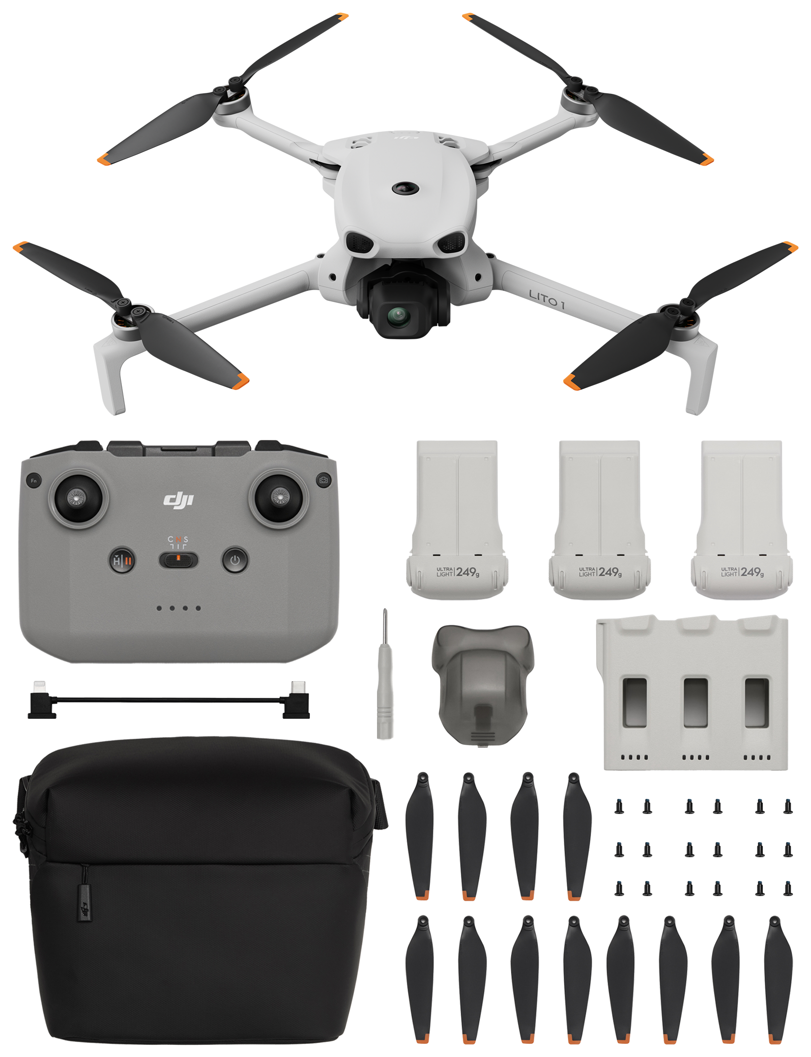 DJI Lito 1 Fly More Combo (DJI RC-N3) - najważniejsze cechy