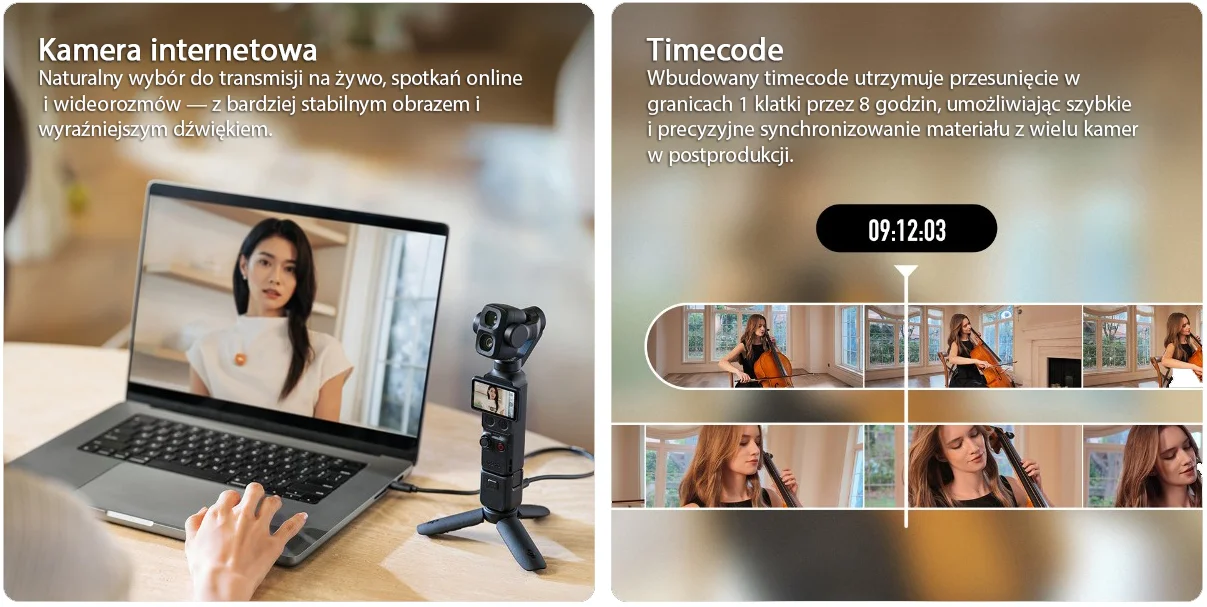 Funkcje dla twórców i bardziej zaawansowanych produkcji