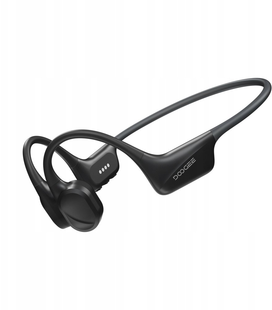 Czarne słuchawki kostne DOOGEE BoneBeat Swim IP68 32 GB