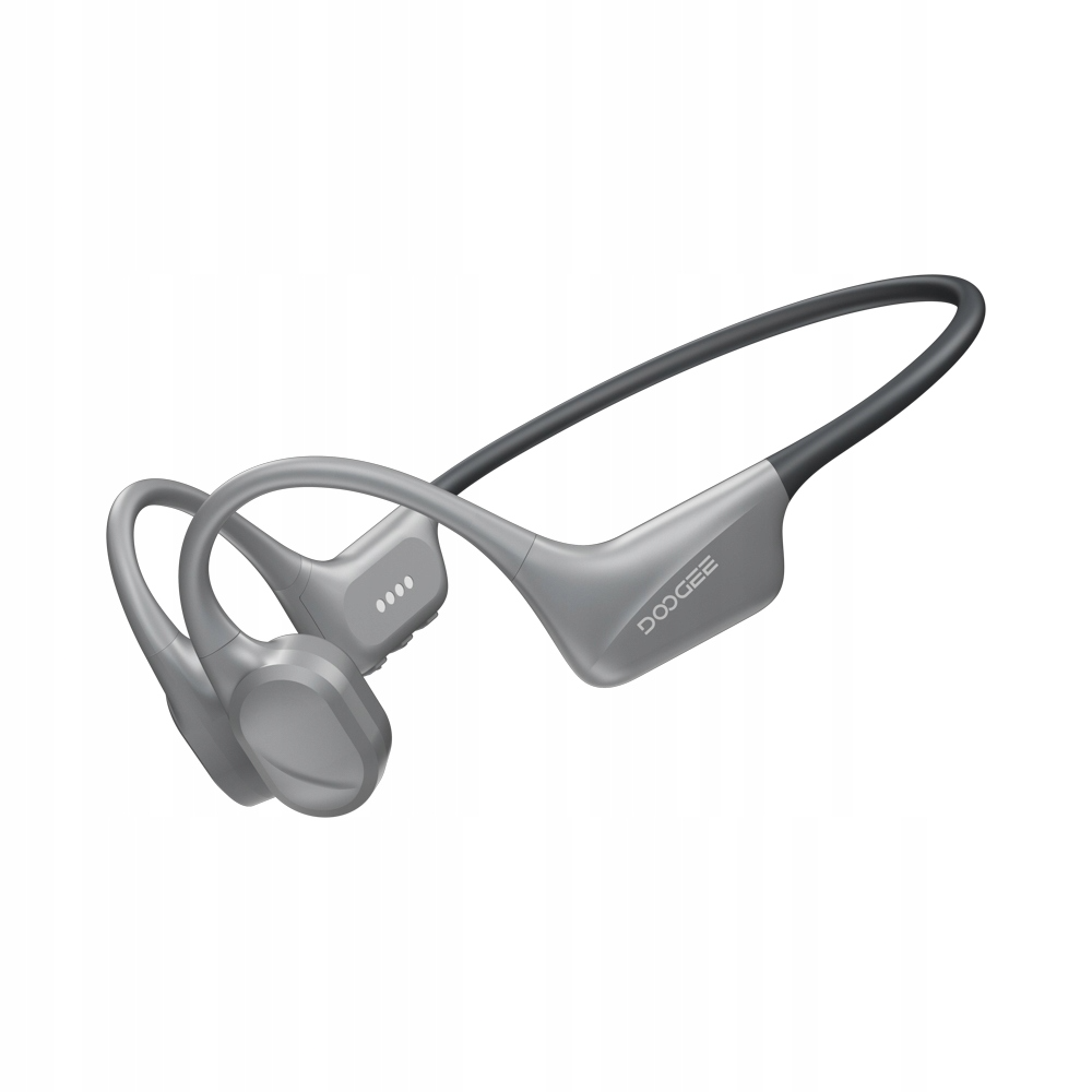 Szare słuchawki kostne DOOGEE BoneBeat Swim IP68 32 GB