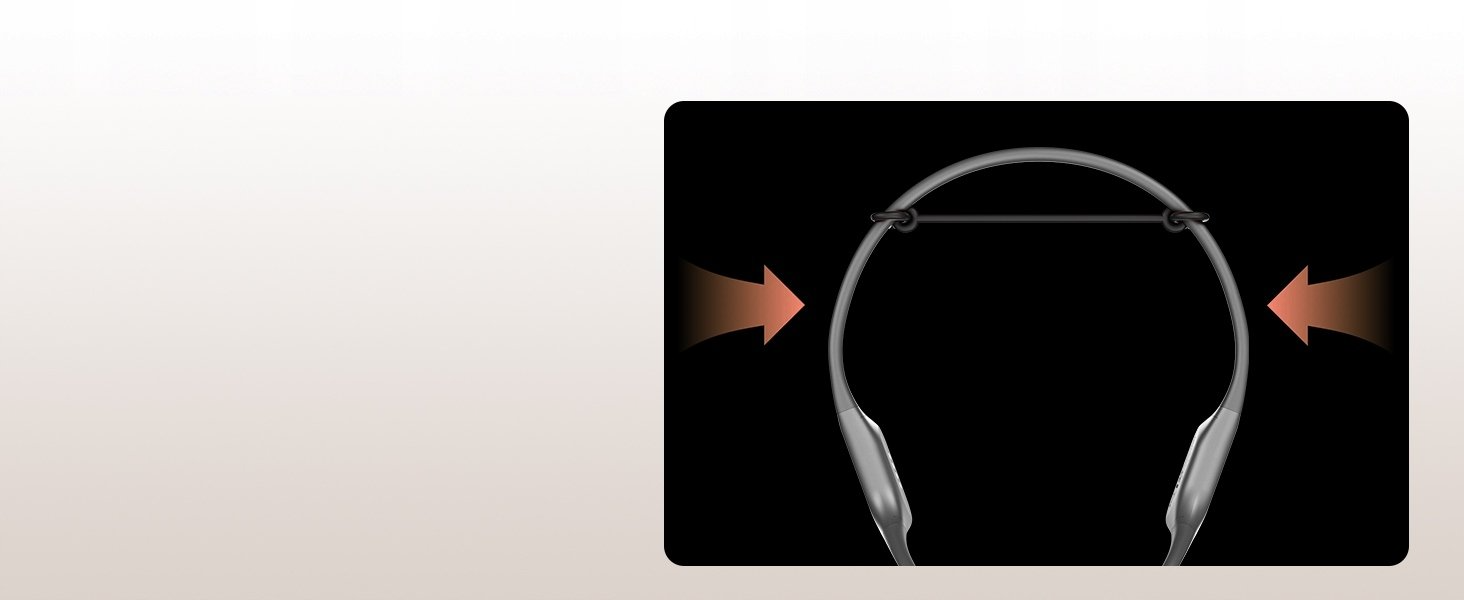 Otwarta konstrukcja słuchawek DOOGEE BoneAir Swim Dark Grey