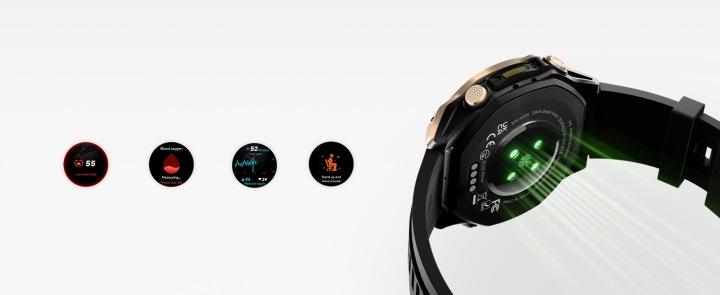 Monitoring tętna SpO2 i snu w smartwatchu DOOGEE Anywise W1
