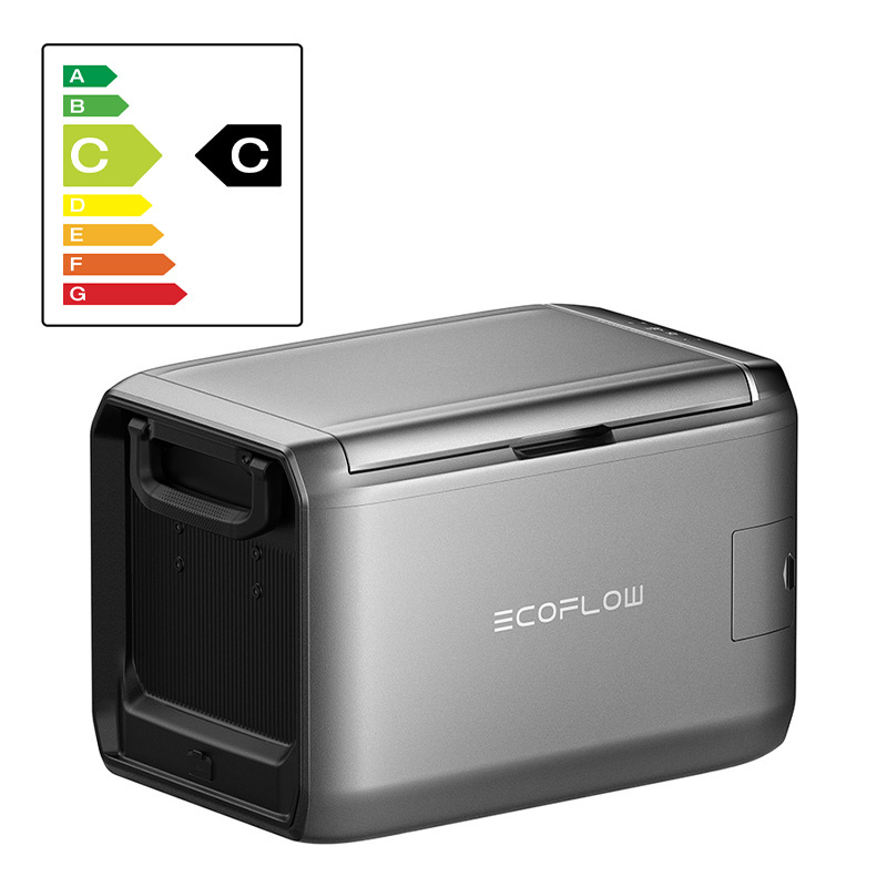 Przenośna lodówka turystyczna EcoFlow GLACIER Classic 55L w kolorze szarym