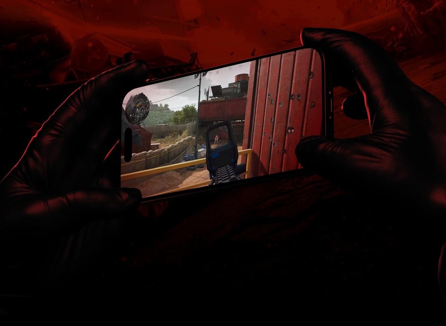 Słuchawki gamingowe SIMGOT EG280 podczas rozgrywki FPS