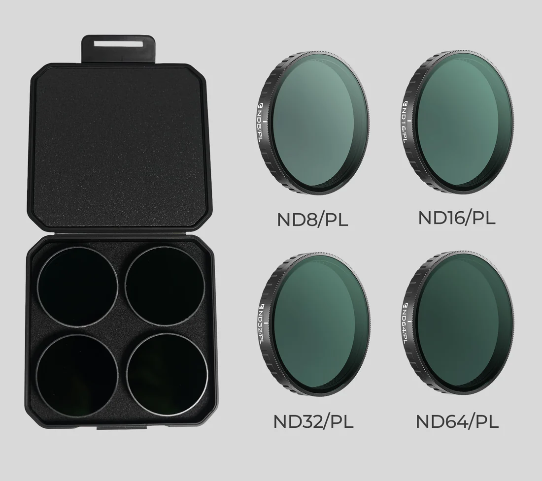 W zestawie filtry FREEWELL ND PL do DJI Osmo Action 6